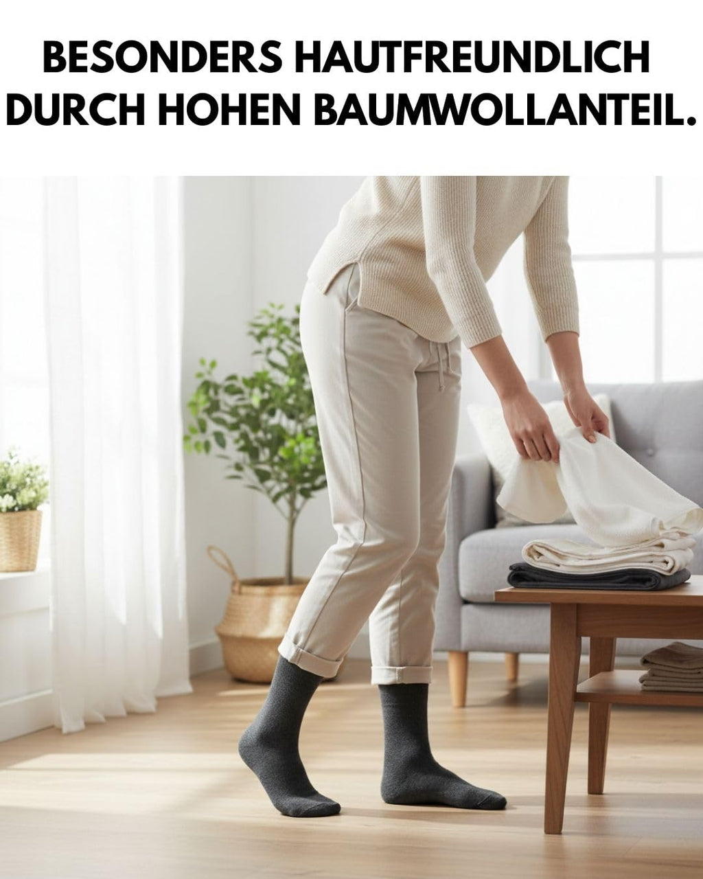sockenkauf24 10 Paar Diabetikersocken für Herren & Damen ohne Gummibund & ohne Naht aus Baumwolle Diabetiker Socken mit Komfortbund ohne Gummi
