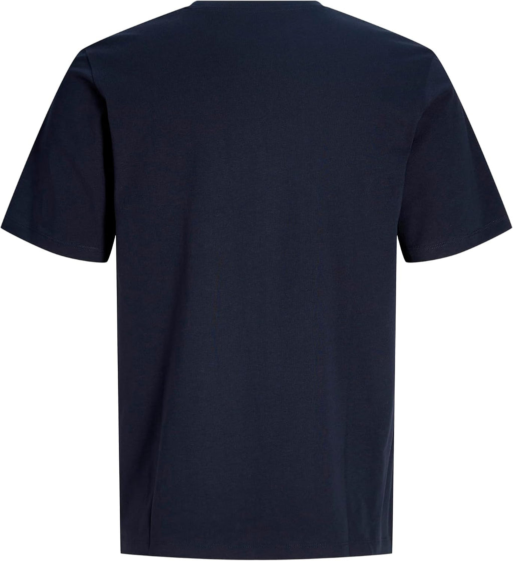 JACK & JONES Herren T-Shirt 3er Pack – Baumwolle, Rundhals, Kurzarm, mit Print – Bequeme Freizeitshirts im modernen Design
