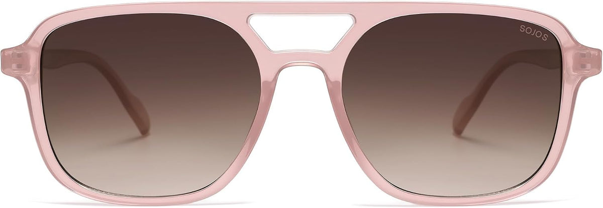 SOJOS Retro Aviator Sunglasses Womens Mens,Trendy Rectangle Shades SJ2202