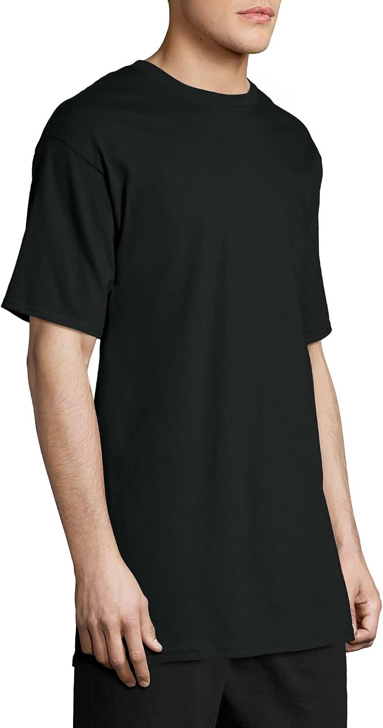 Hanes Men's Beefy-T Cotton Crewneck T-Shirt, 2-Pack, Big & Tall Sizes