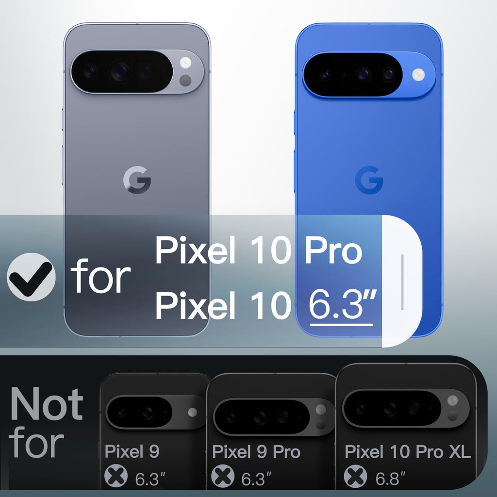 JETech Magnetische Hülle für Google Pixel 10/10 Pro, Obsidian