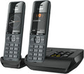 Gigaset Comfort 520A Duo - 2 Schnurlose DECT-Telefone mit Anrufbeantworter - Beste Audioqualität mit Freisprechfunktion - Anrufschutz - Adressbuch 200 Kontakten, titan-schwarz [Deutsche Version]