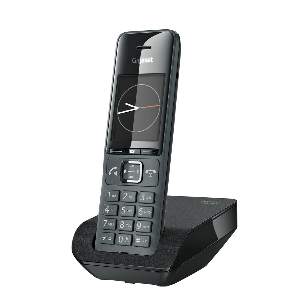 Gigaset Comfort 520A Duo - 2 Schnurlose DECT-Telefone mit Anrufbeantworter - Beste Audioqualität mit Freisprechfunktion - Anrufschutz - Adressbuch 200 Kontakten, titan-schwarz [Deutsche Version]