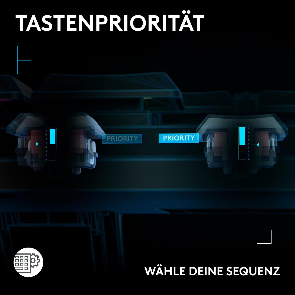 Logitech G G515 LIGHTSPEED TKL kabellose flache Gaming-Tastatur (Schwarz)