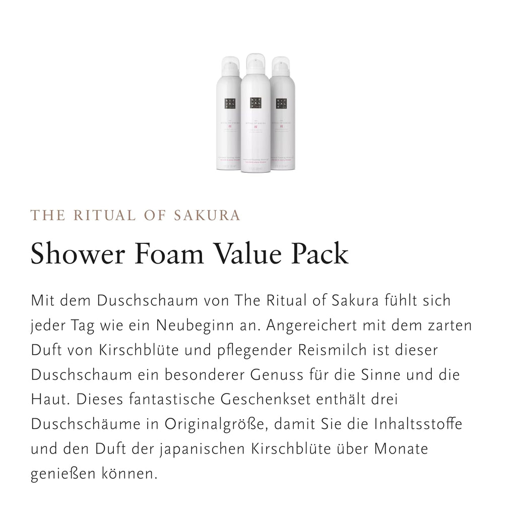 RITUALS Duschschaum Geschenkset, 3 x 200 ml