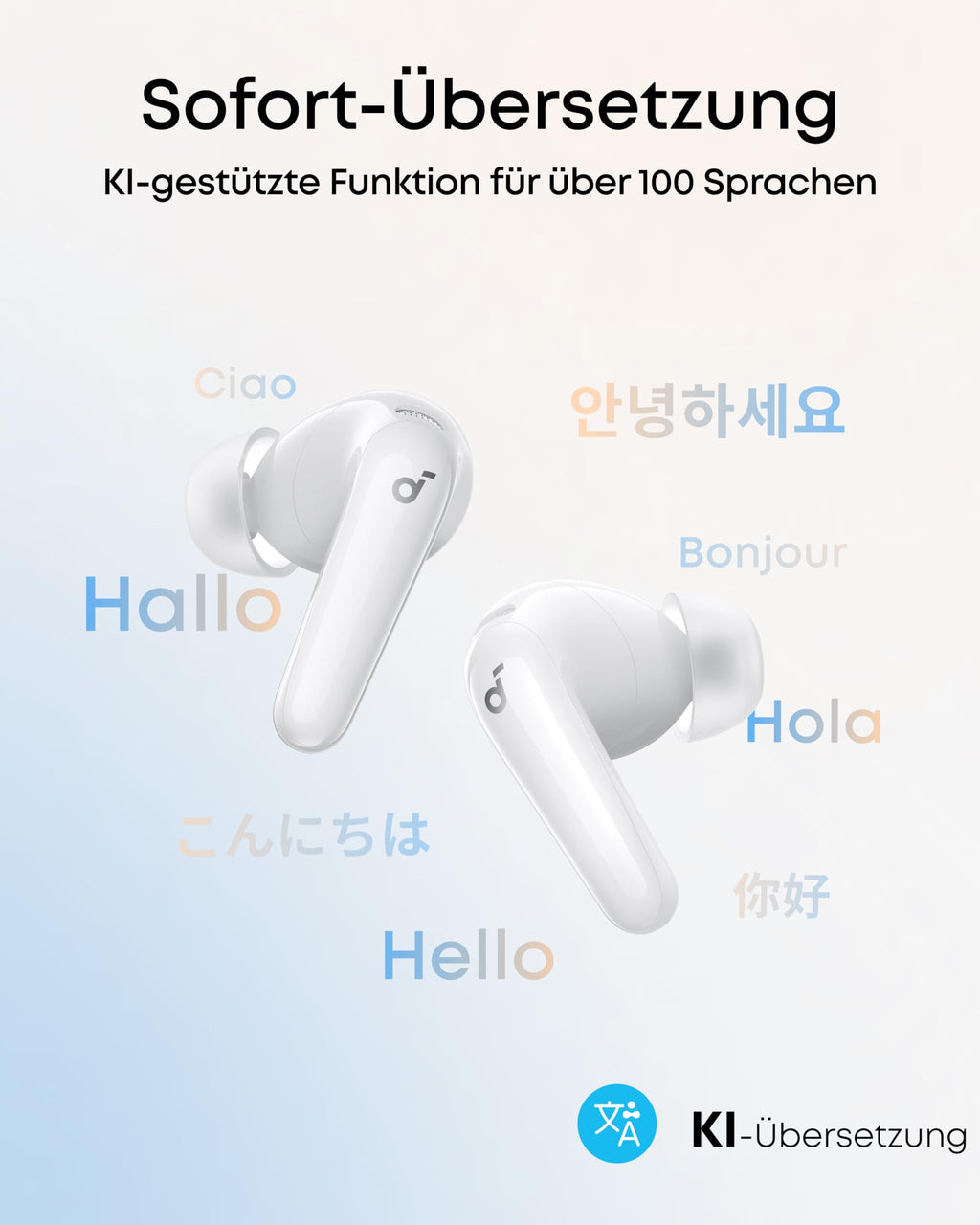 Soundcore by Anker P31i kabellose Bluetooth-Kopfhörer, Hi-Res Sound Schwarz