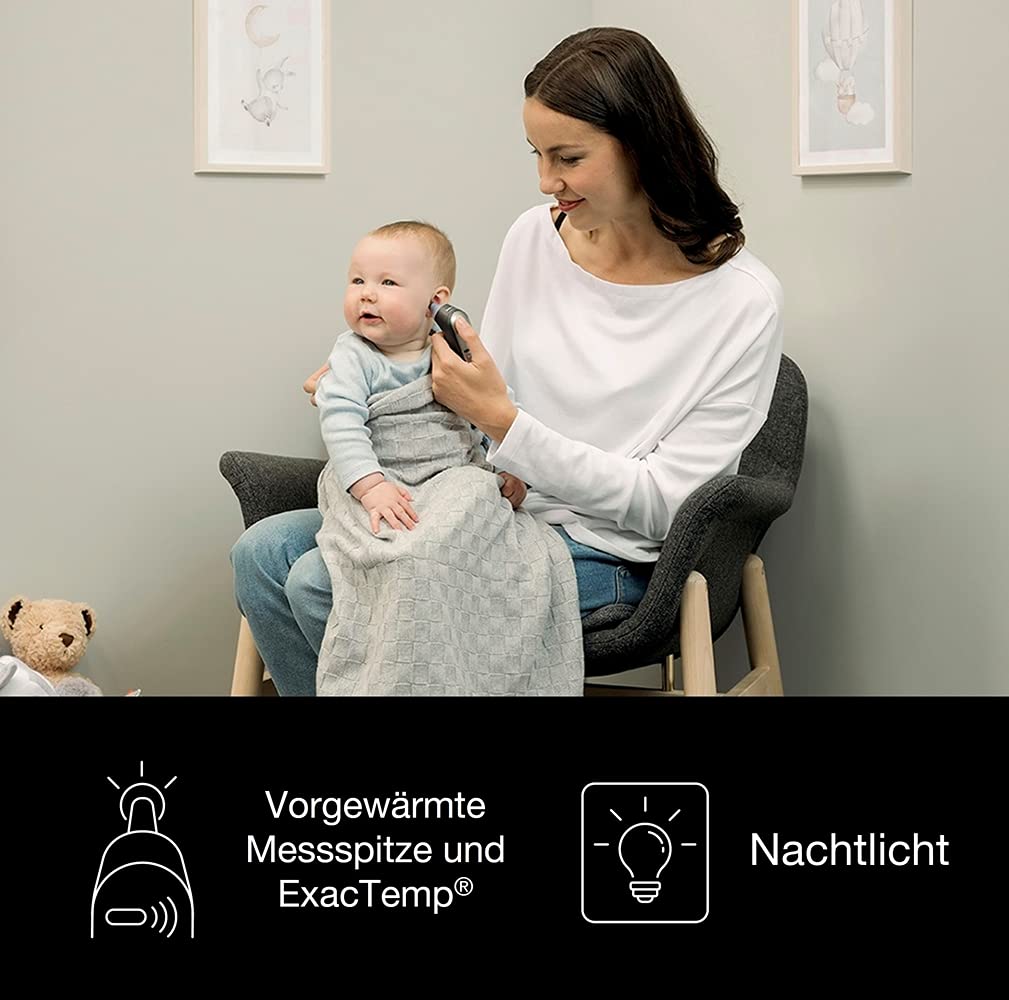 Braun ThermoScan 7 Ohrthermometer BRAIRT6520 | Age Precision Technologie | Farbcodiertes Digitaldisplay | Baby- und kleinkindfreundlich | Die #1 Marke bei Ärzten(1)