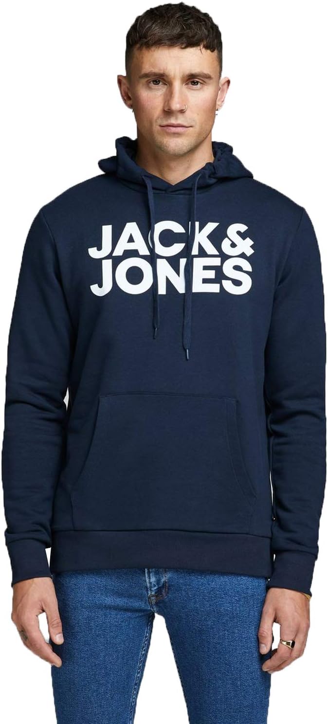 JACK & JONES Herren Kapuzenpullover mit Logo