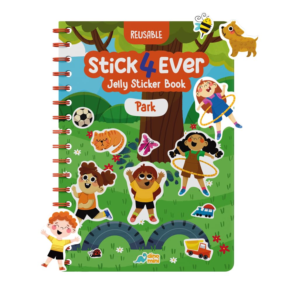 Stick4Ever Jelly Sticker Book® - for Kids - Waterproof