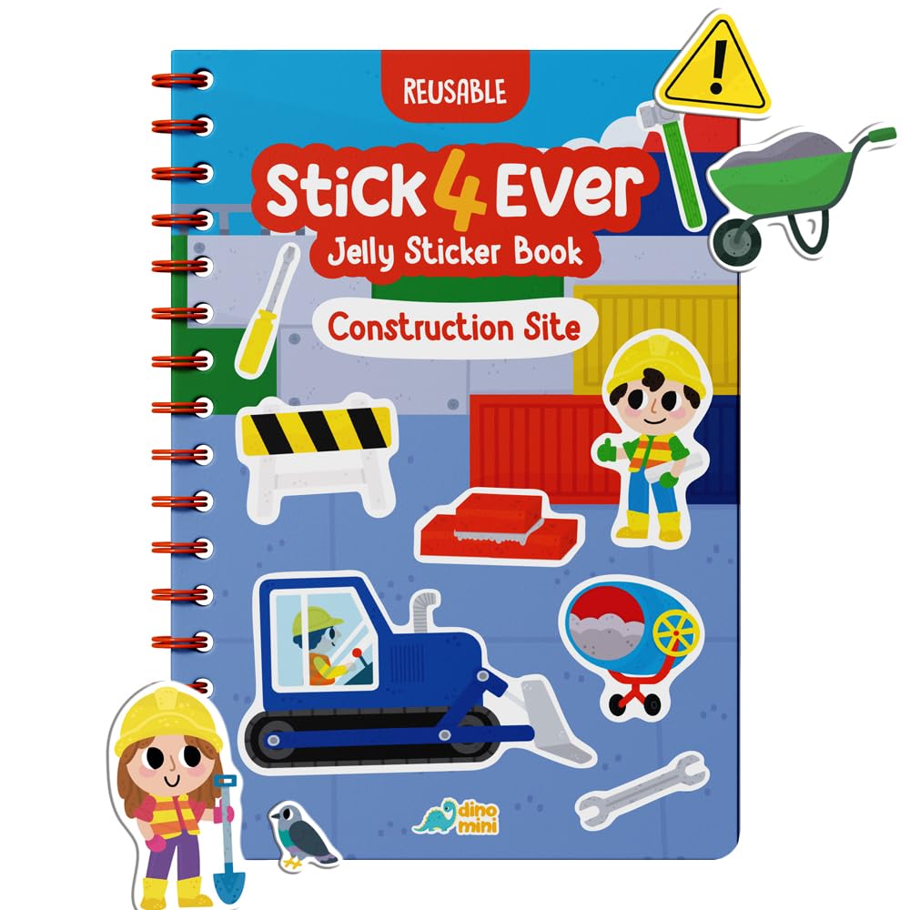 Stick4Ever Jelly Sticker Book® - for Kids - Waterproof