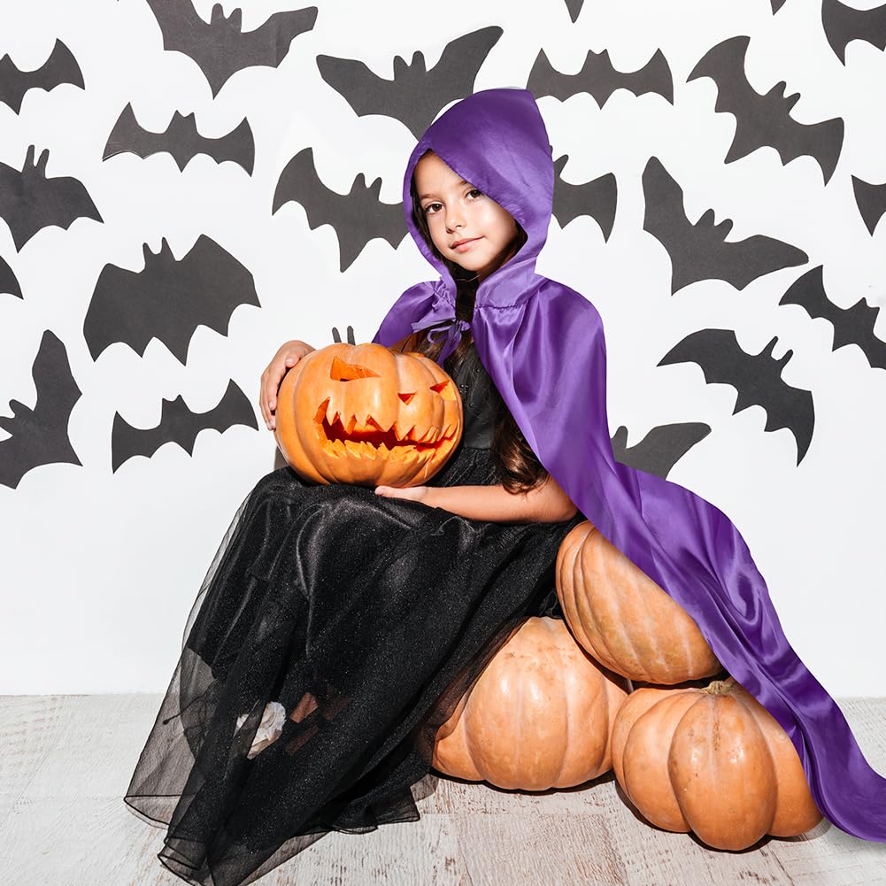 Aomig Cape à Capuchon, Déguisement Adulte Unisexe Costume, Cape Sorcier, Halloween Cosplay Costume Cape Longue Cape, Déguisement pour Halloween, Bal Masqué