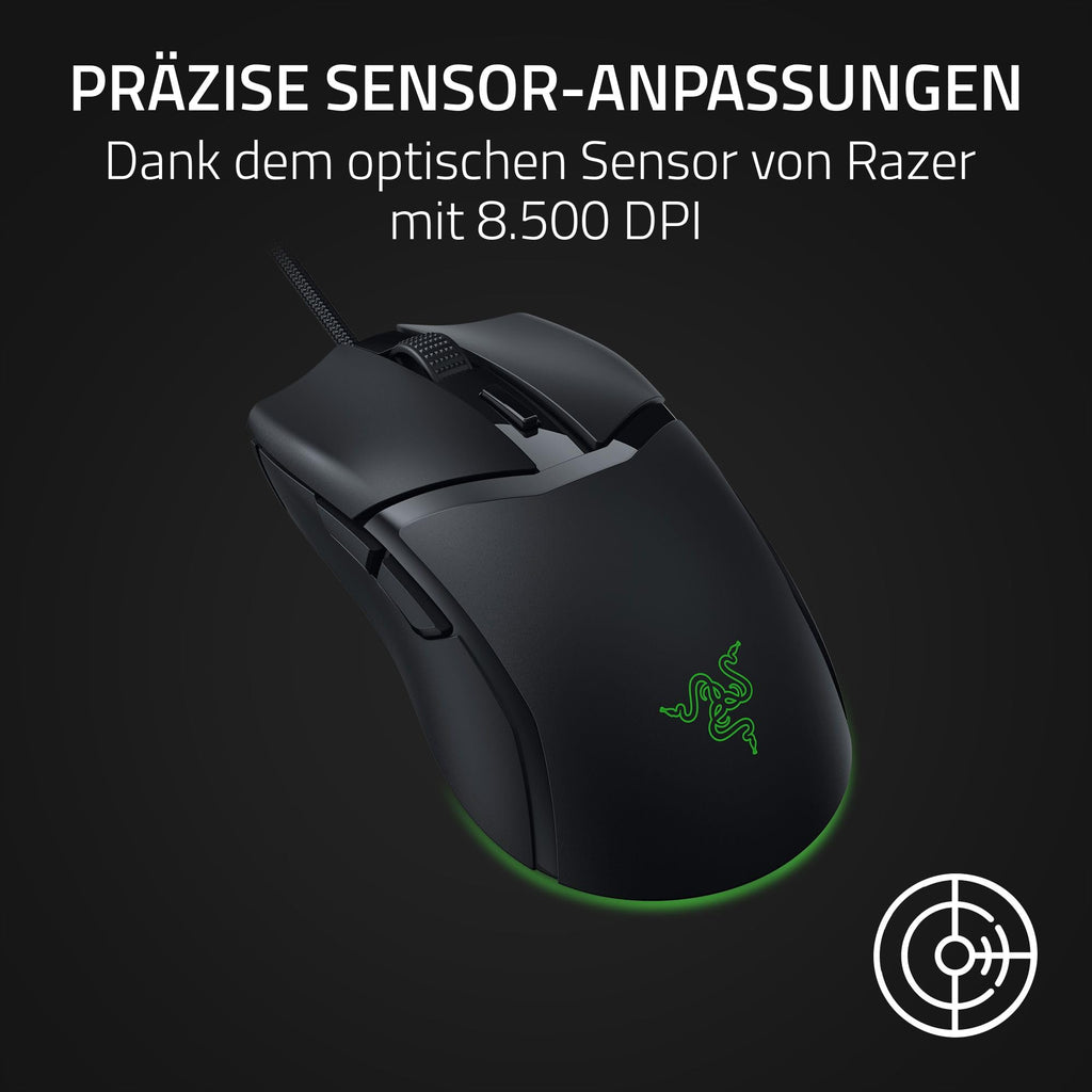 Razer Cobra Pro - kabellose Gaming-Maus mit RGB - Optischer Focus Pro Sensor mit 30K DPI (10 Anpassbare Tasten, HyperSpeed Wireless Polling 8K Hz, Bluetooth, Chroma-Beleuchtung mit 11 Zonen) Weiß