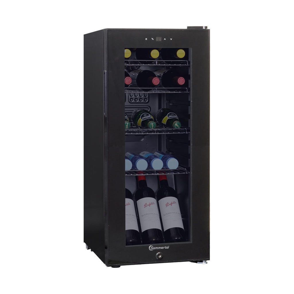 Sommertal Getränkekühlschrank 50L | Glastür, Touch, LED, abschließbar