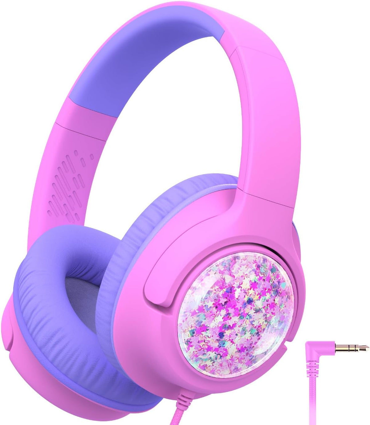 iClever HS26 Kopfhörer Kinder mit 3,5 mm Kabel für Schule/Tablet/Reisen