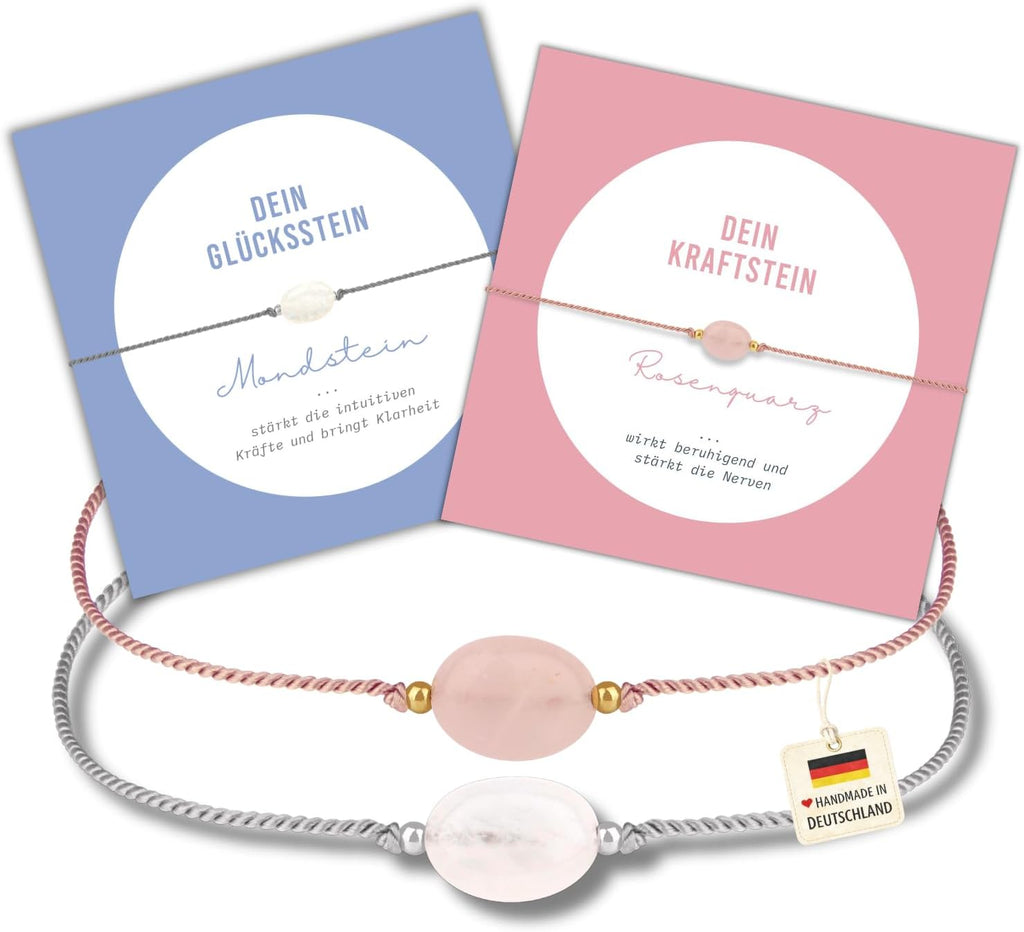 happymaker Edelstein Armband Damen als Kraftgeber, handmade in Deutschland