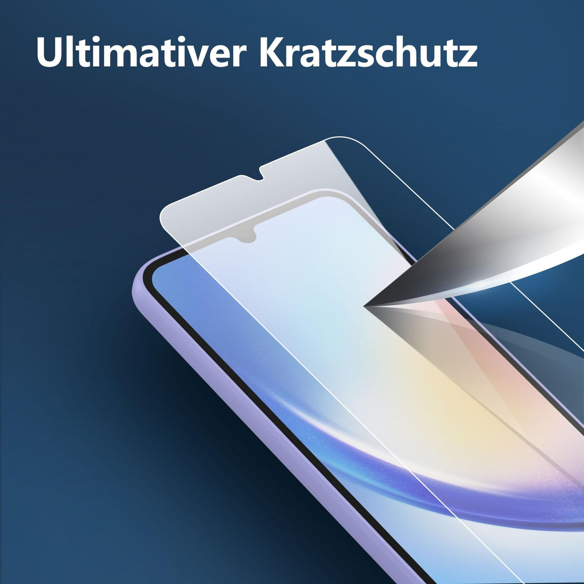 NEW'C Schutzfolie für Samsung Galaxy A35 5G für Panzerglas