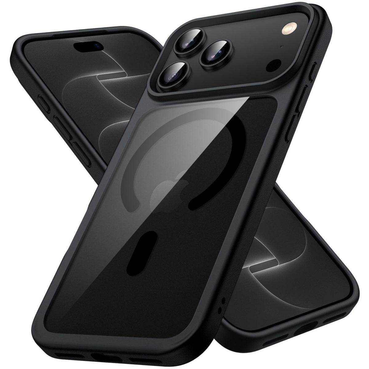 JETech Magnetische Hülle für iPhone 17, Durchsichtig