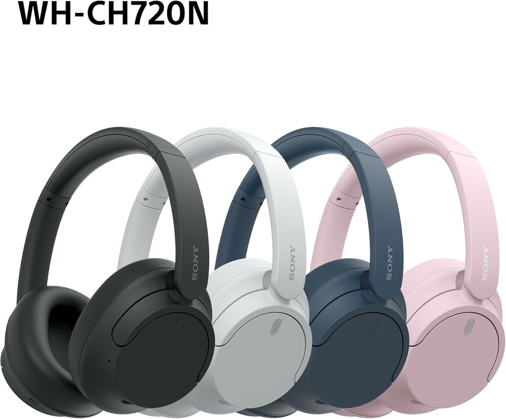 Sony WH-CH720N Kabelloser Bluetooth-Kopfhörer mit Noise Cancelling - bis zu 35 Stunden Akkulaufzeit und Schnellladefunktion - Schwarz