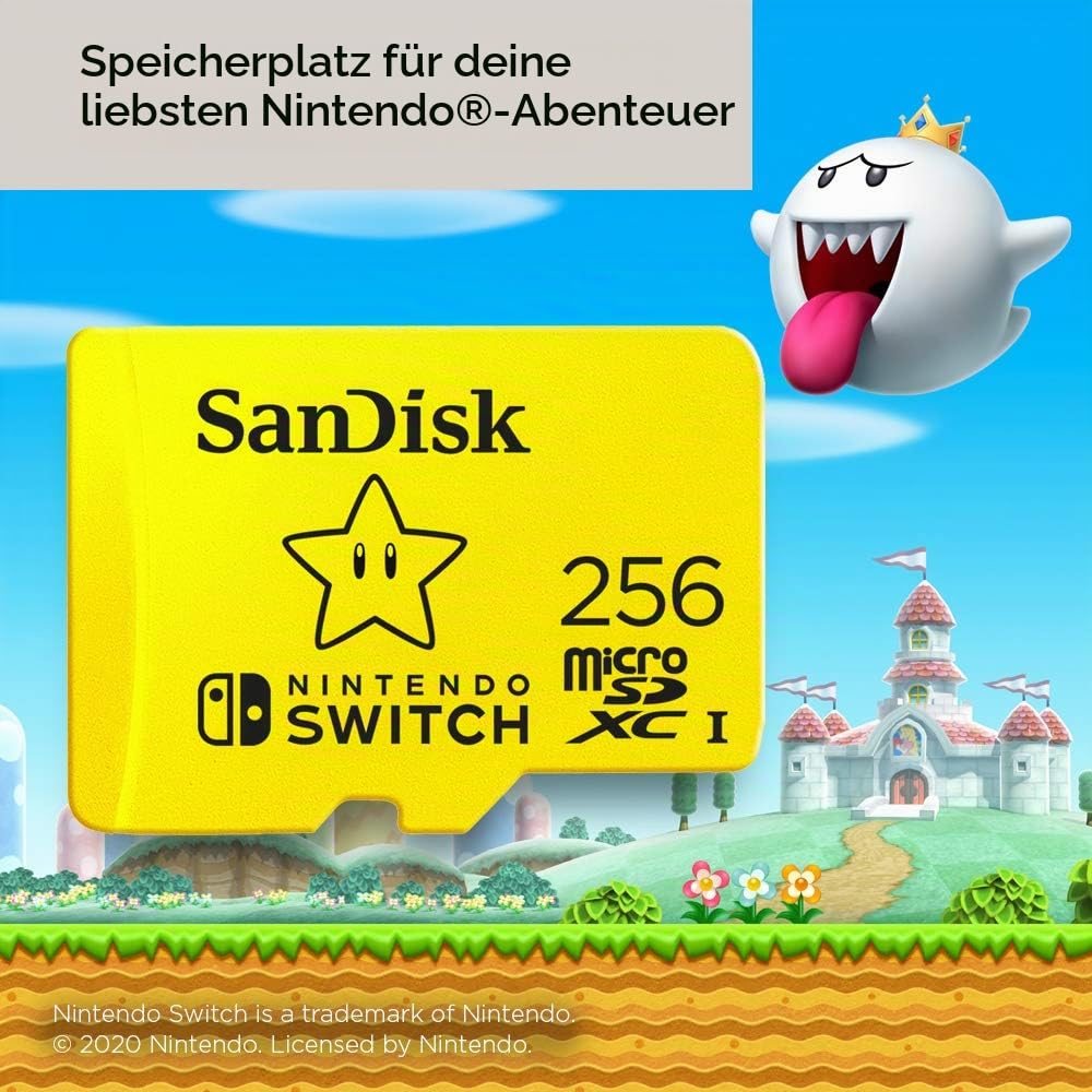 SANDISK 128GB microSD Karte, Super Mario Super Mushroom Edition