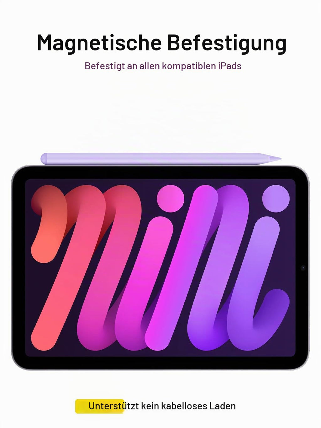 Stylus Stift für iPad 2018-2026 mit USB-C Schnellladeleistung, Palm Rejection und Neigungssensitivität Pencil für iPad 11/10/9/8/7/6/A16, Mini 7/6/5, Air M4/3/2 11"/13"/5/4/3, Pro M5/M4 13"/12.9″/11″