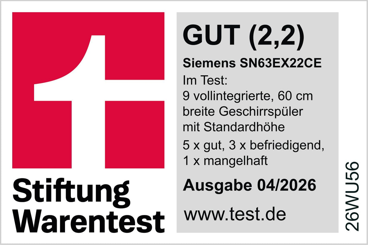Siemens iQ300 Smarter Vollintegrierter Geschirrspüler 60 cm SN63EX06VE