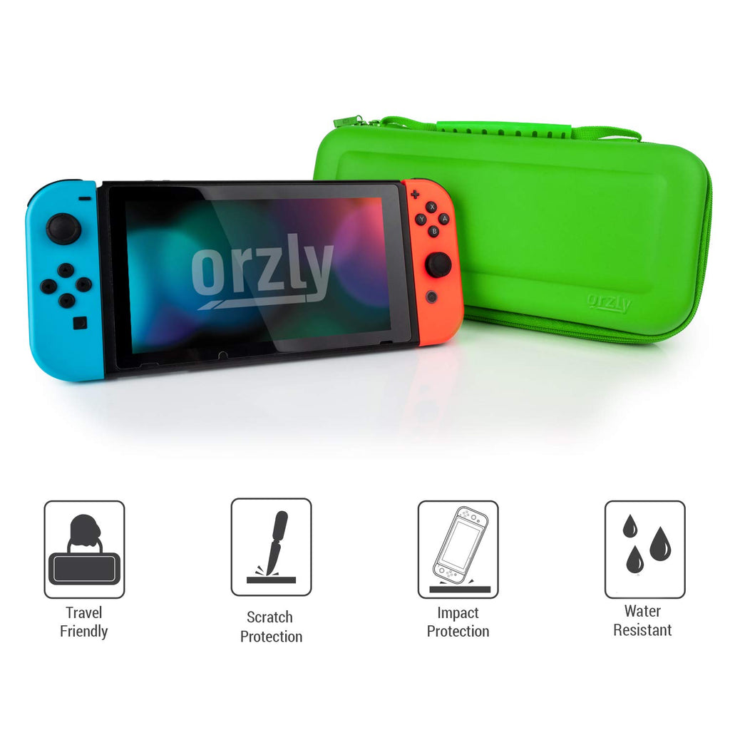 Orzly Tragetasche kompatibel mit Nintendo Switch Lite (2019) – Aufbewahrungstasche - Hartschalen Case/Hülle/Schutzhülle für die Verwendung mit der Nintendo Switch Lite Konsole & Accesoires - ROSA