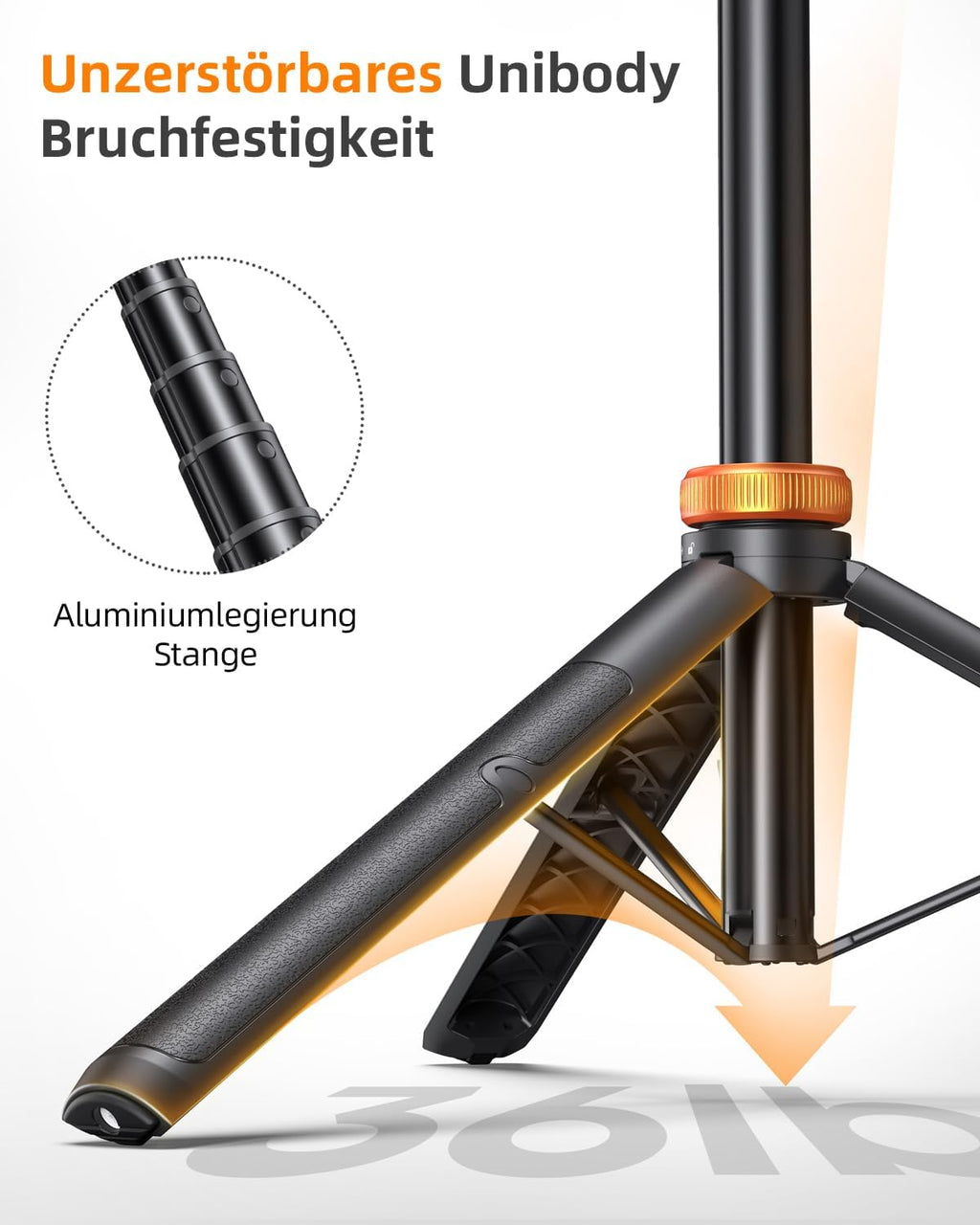 Handy Stativ, Stativ für Smartphone und Selfie Stick mit Fernbedienung