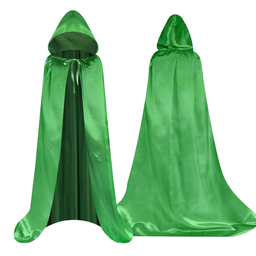 Aomig Cape à Capuchon, Déguisement Adulte Unisexe Costume, Cape Sorcier, Halloween Cosplay Costume Cape Longue Cape, Déguisement pour Halloween, Bal Masqué
