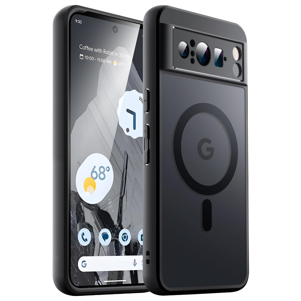 JETech Magnetische Hülle für Google Pixel 10/10 Pro, Obsidian