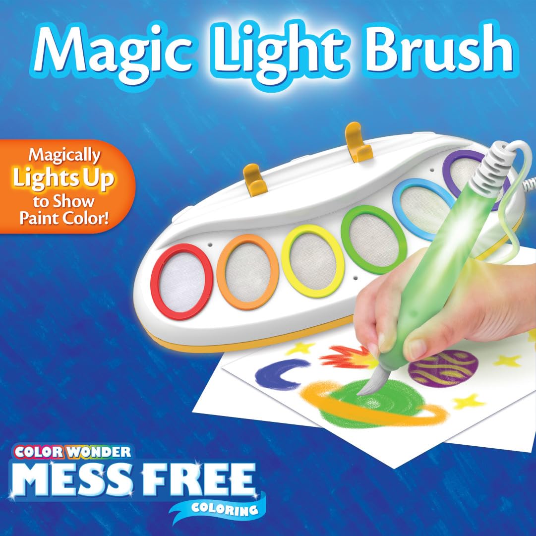Crayola PAW Patrol Color Wonder Magic Light Brush – Mess Free Painting Kit for Kids with Lightup Brush, Gift for Toddlers, Preschool Art Activities, Ages 3+