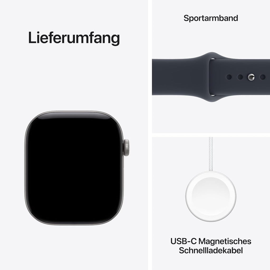 Apple Watch Series 12 GPS, 42 mm Aluminiumgehäuse Dunkelbronze
