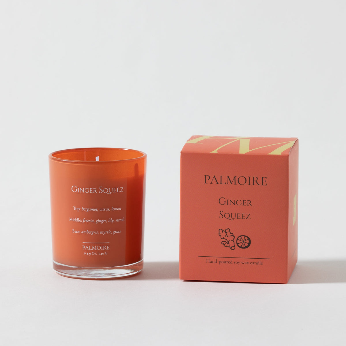 Vela de cera de soja Ginger Squeez