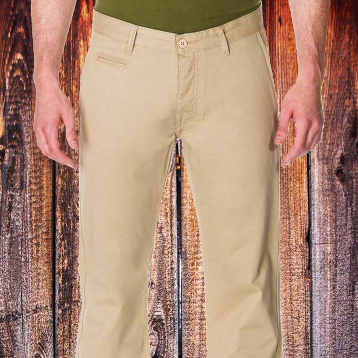 Pantalón chino color caqui para hombre 65 McMlxv