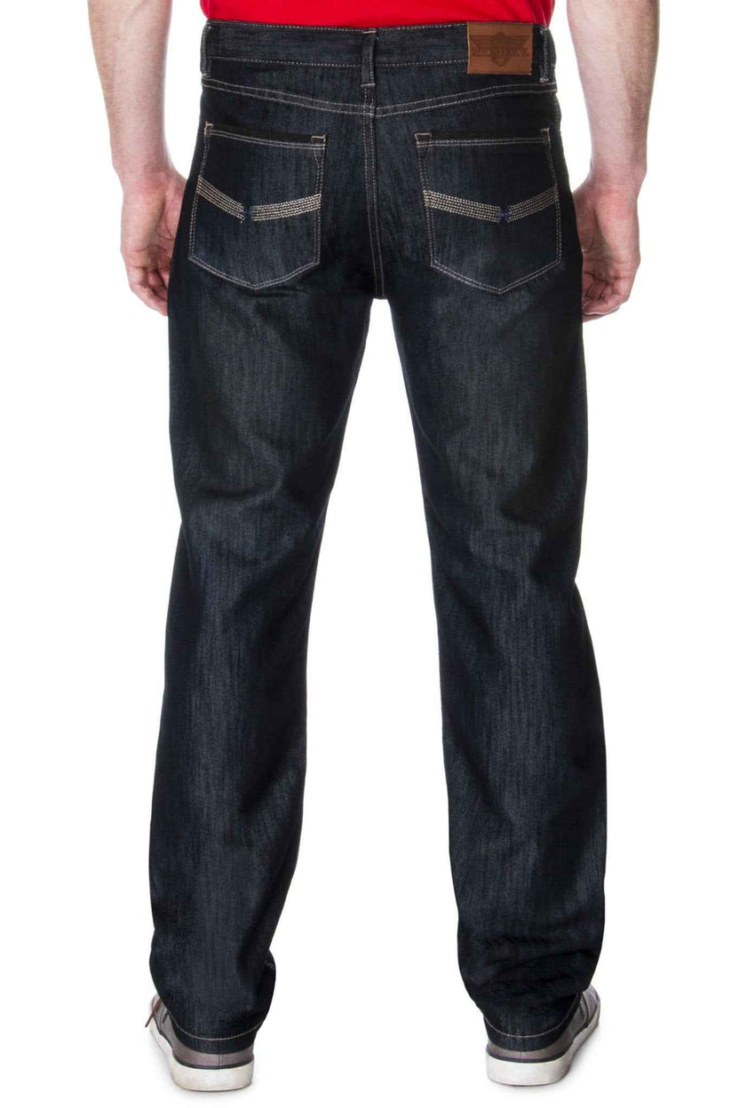 65 McMlxv Premium jeans för herrar, mörk tvätt