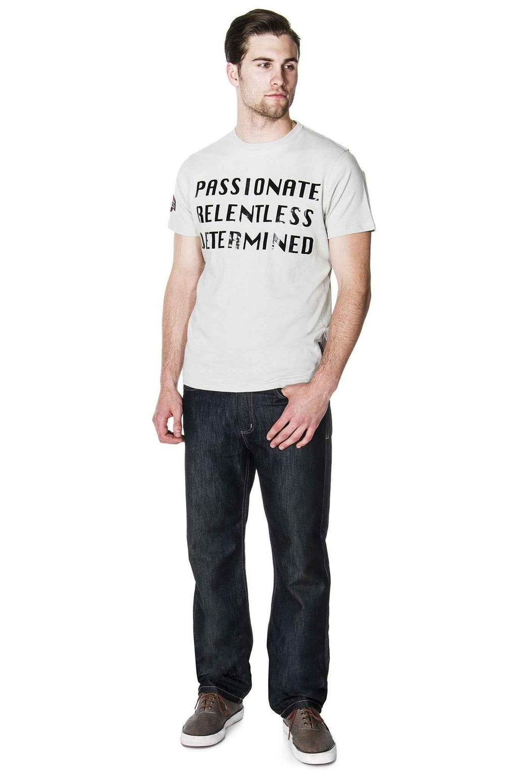 Jeans de mezclilla premium para hombre 65 McMlxv, lavado oscuro