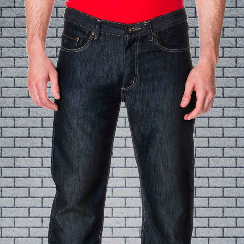 65 McMlxv Premium jeans för herrar, mörk tvätt