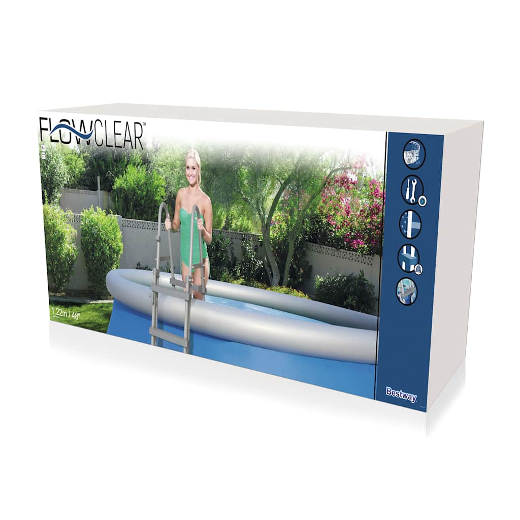 Bestway Poolstege Flowclear 4 steg 122 cm 58331