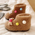 Women's Winter Outdoor Thick-soled Non-slip Plush Warm Cartoon Cotton Boots