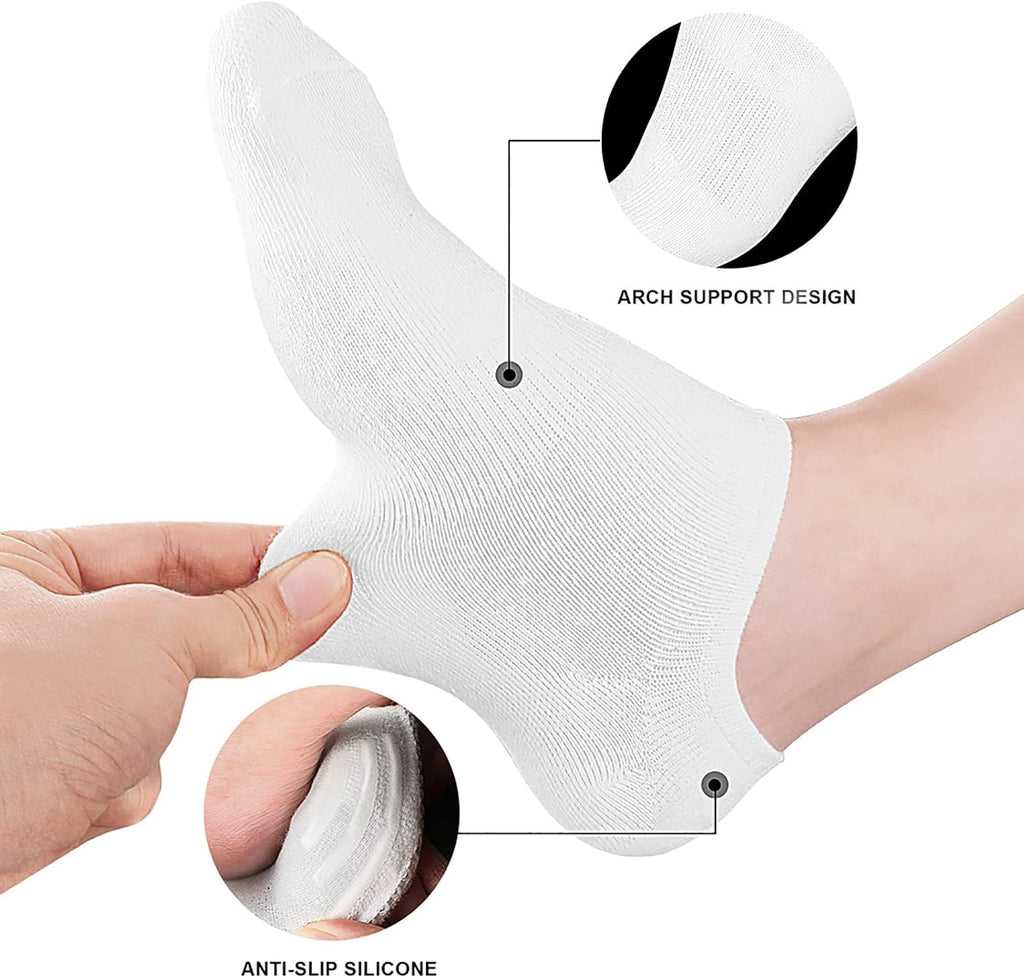 Wernies No Show Socks Women Low Cut Ankle Socks Non Slip 4/8 Pairs