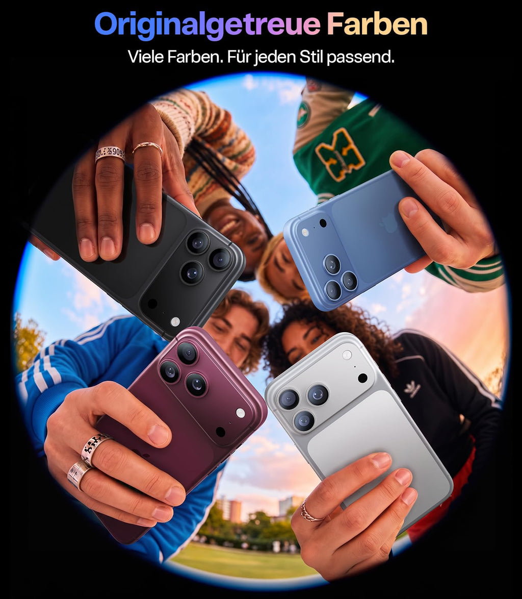 TORRAS für iPhone 18 Pro 9H+ Kratzfest Kameraschutz HD-Klares, Grau