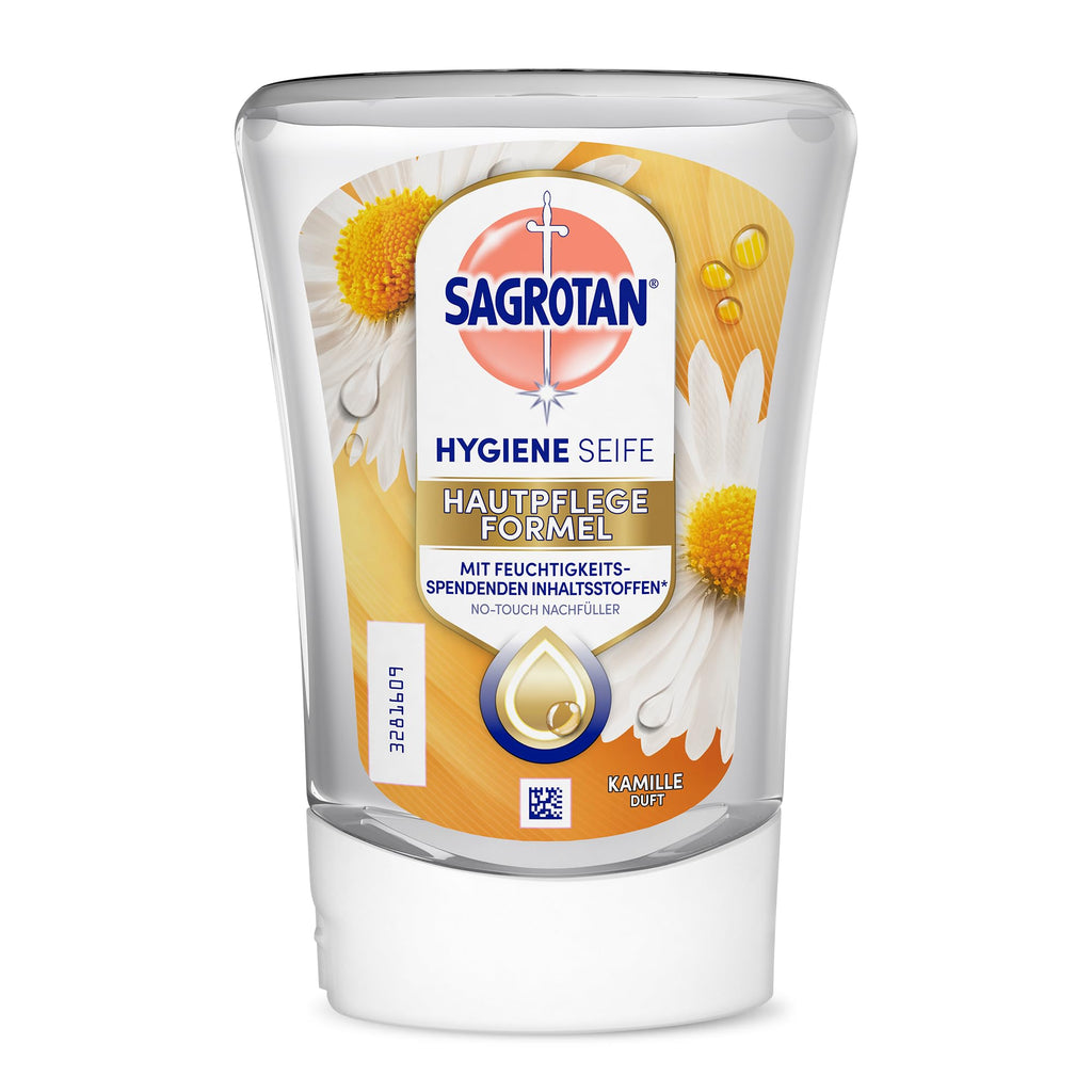 Sagrotan No‑Touch Nachfüller Aloe Vera – Handseife für den automatischen Seifenspender – Sanfte Reinigung für die Hände – Flüssigseife – 5 X 250 ml
