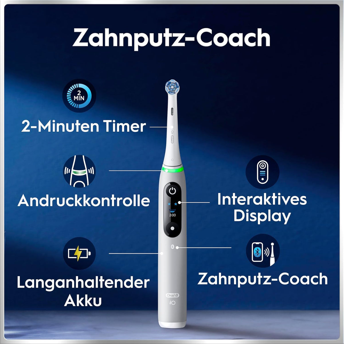 Oral-B iO Series 6 Elektrische Zahnbürste, Weiß