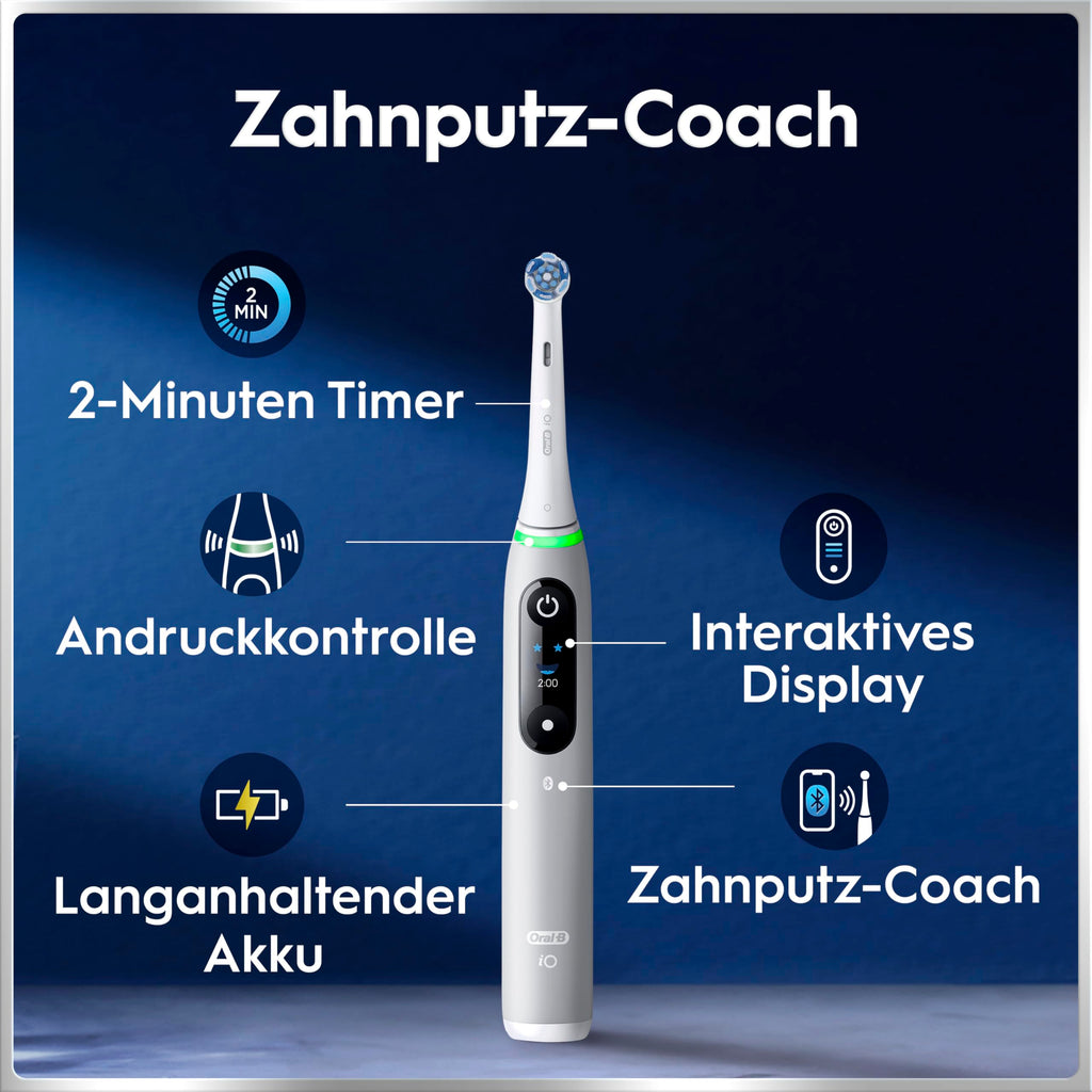 Oral-B iO Series 6 Elektrische Zahnbürste, Weiß