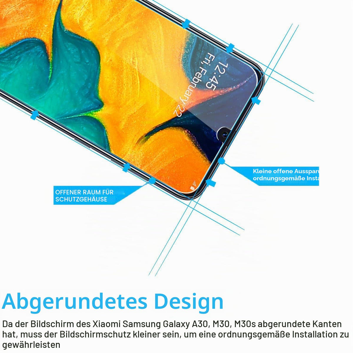 NEW'C Schutzfolie für Samsung Galaxy A35 5G für Panzerglas