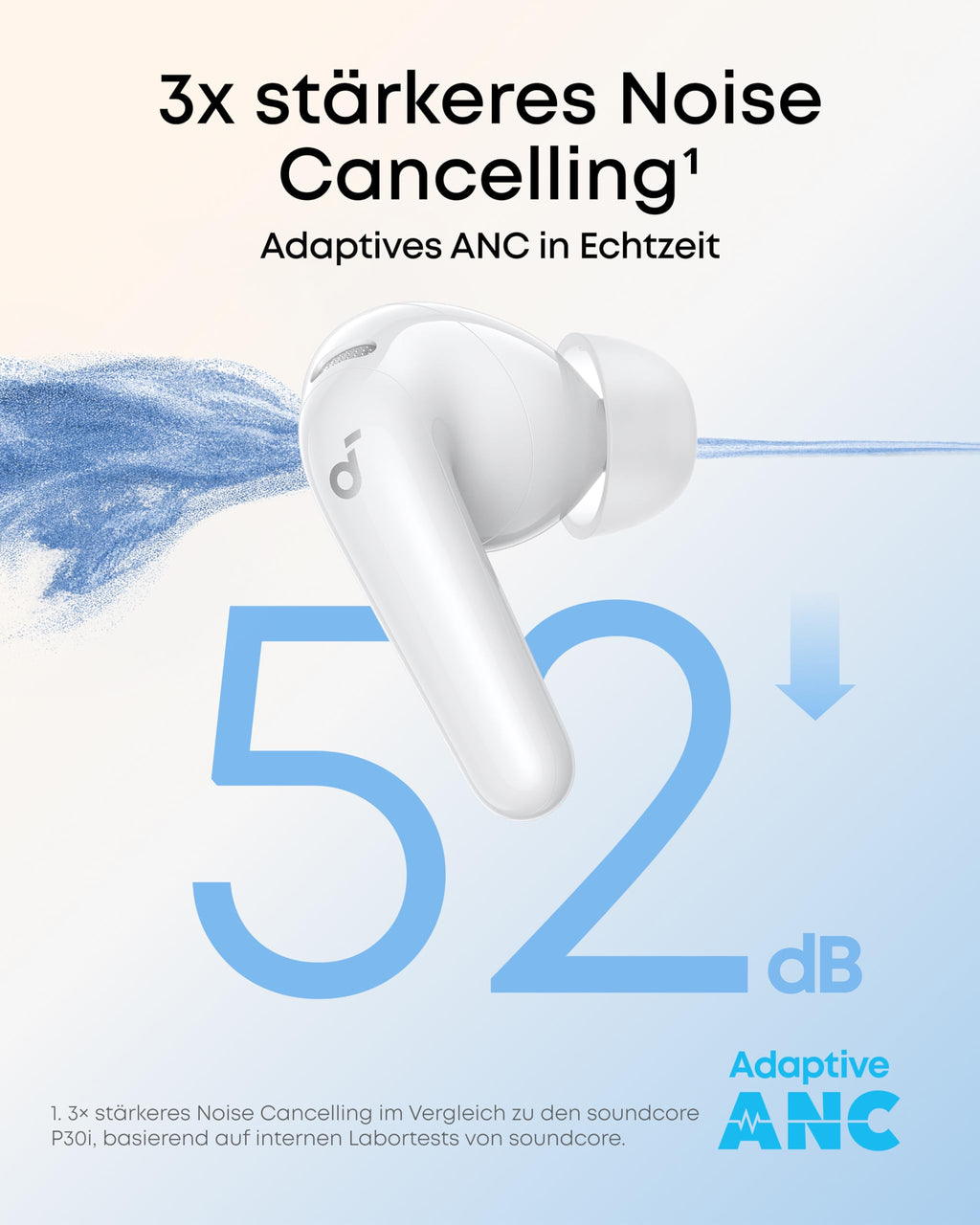 Soundcore by Anker P31i kabellose Bluetooth-Kopfhörer, Hi-Res Sound Schwarz