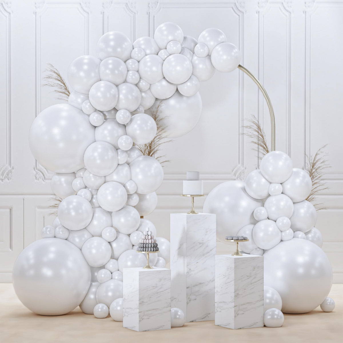 PartyWoo Black Balloons 140pcs Different Sizes of 18 12 10 5 Inch