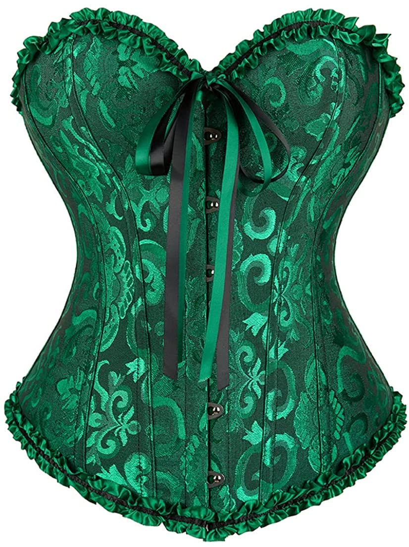 SZIVYSHI 14-Bone Overbust Corset Top