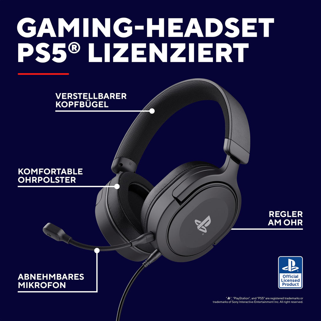 GXTrust Forta PS5 Gaming Headset Lizenziert für PlayStation 5, Weiß