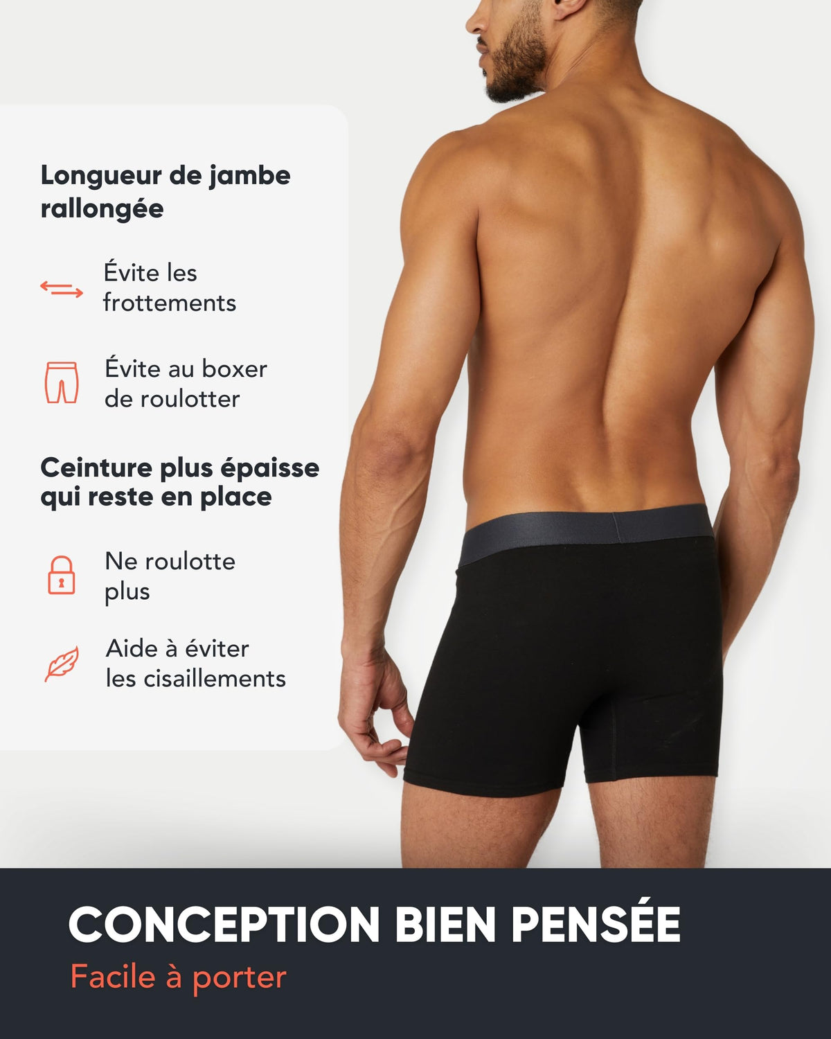 FM London Lot de 7 Boxers Respirants Homme sans Étiquette, Extensibles