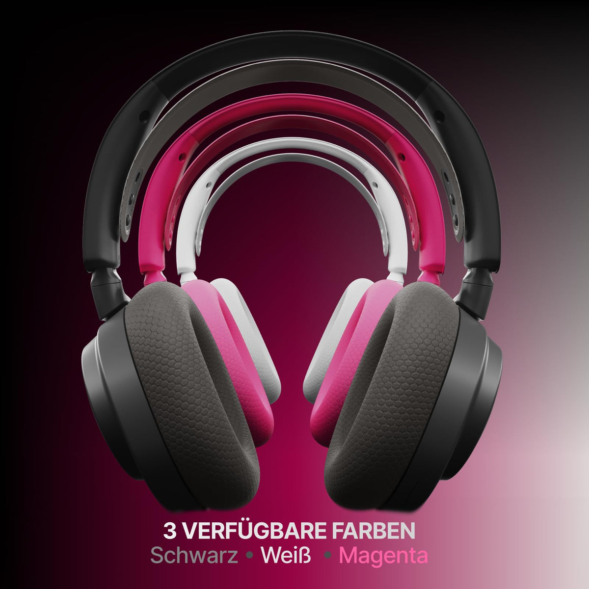 SteelSeries Arctis Nova 7 Wireless Gen 2 Multi-Plattform-Gaming-Headset - Echtzeit-App-Steuerung - Über 50 Std. Akkulaufzeit - 2,4 GHz/Bluetooth parallel möglich -PC, PS5, PS4, Switch 1/2, Mobilgeräte